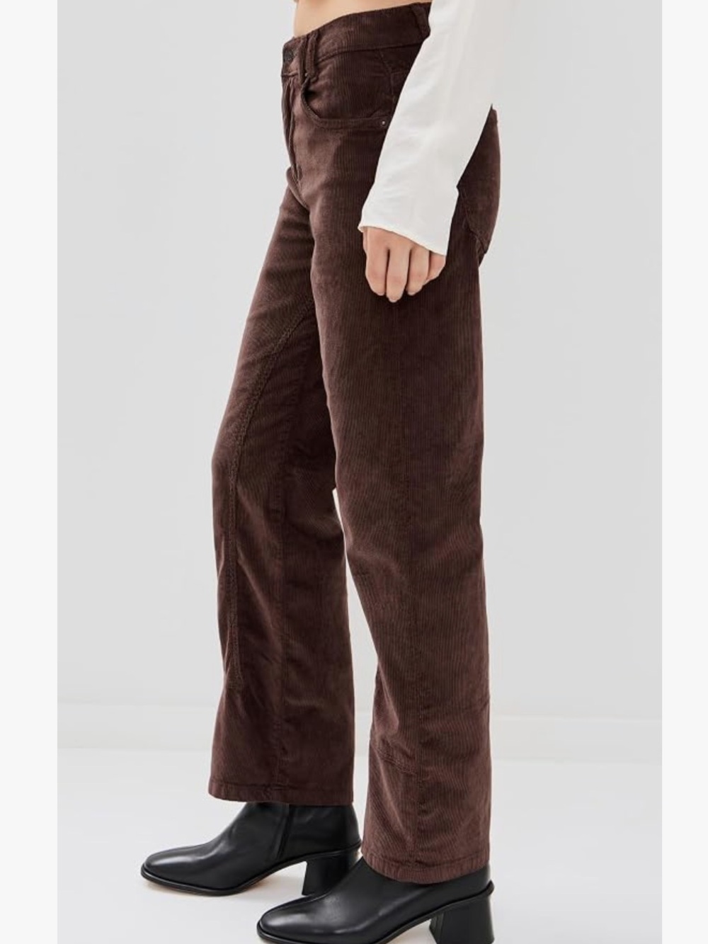 Free People Women's Risk Taker Corduroy Straight Jeans Size 26